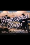 Pony Express Days Movie Streaming Online