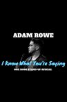 Adam Rowe: I Know What You're Saying Movie Streaming Online