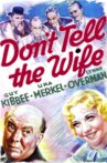 Don't Tell the Wife Movie Streaming Online