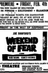 Weekend of Fear Movie Streaming Online