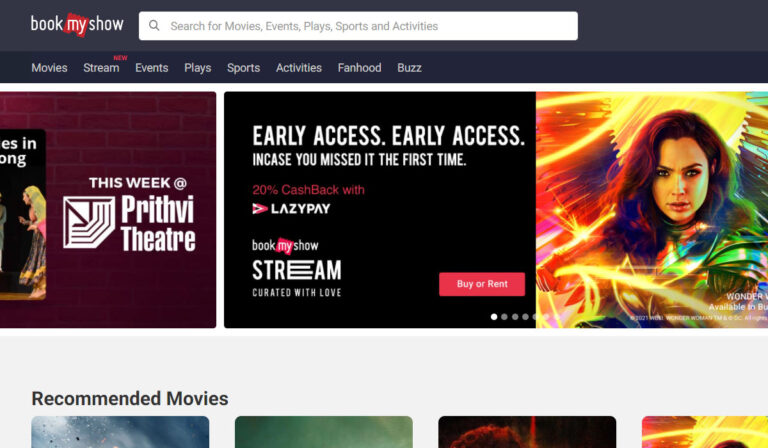 Book My Show Enters the Video on Demand Industry in Style!