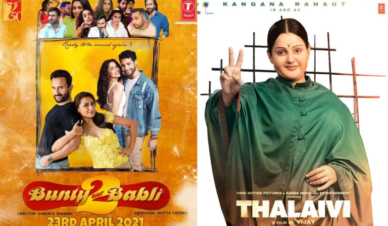 Bunty Aur Babli 2 vs Thalaivi BO Clash 23rd April: Who Has the Upper Hand?