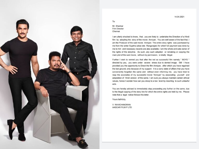 Just After A Day, Anniyan Hindi Remake Already In Legal Trouble!