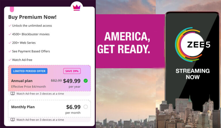 The Much Awaited Zee5 USA Launch Is Happening!!