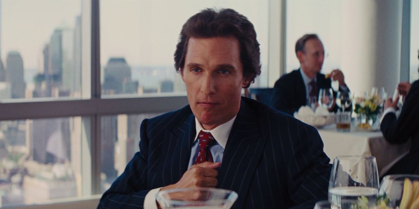 Matthew McConaughey in The Wolf of Wall Street)