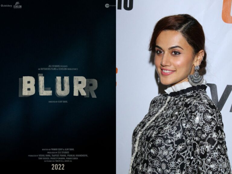 Taapsee Pannu To Star In “Blurr”, Announces First Movie As A Producer