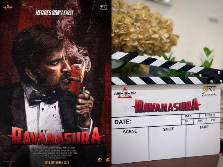 Ravanasura Production Begins, Ravi Teja Shares Poster on Twitter