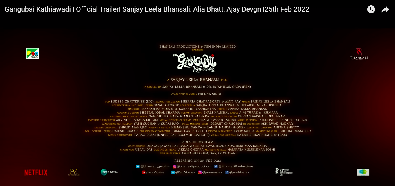 Gangubai Kathiawadi Netflix