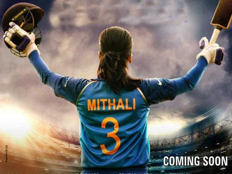 Taapsee Pannu Sports Blue Jersey In ‘Shabaash Mithu’ Latest Look