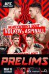 UFC Fight Night 204: Volkov vs. Aspinall - Prelims Movie Streaming Online