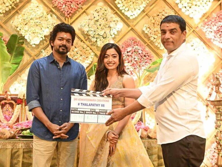 Vijay, Rashmika Mandanna Kick Start Shoot For #Thalapathy66