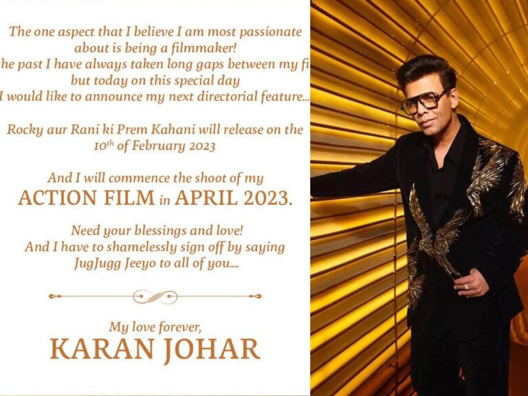 Karan Johar’s Next Movie As Director Is….An Action Film!