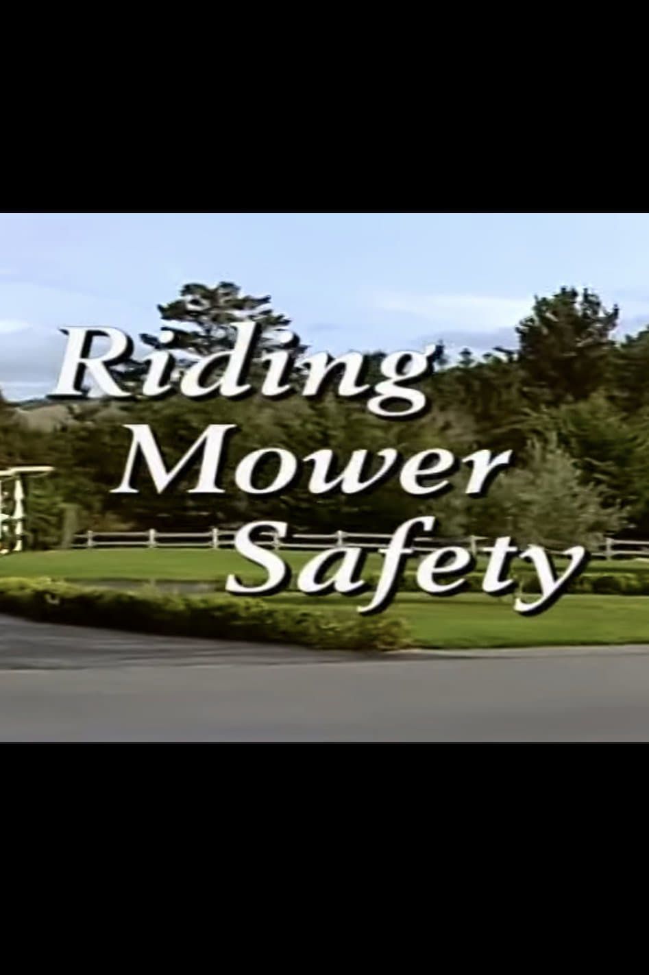 Riding Mower Safety Movie Streaming Online Watch