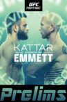 UFC on ESPN 37: Kattar vs. Emmett - Prelims Movie Streaming Online