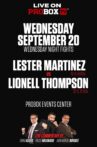 Lester Martinez vs. Lionell Thompson Movie Streaming Online