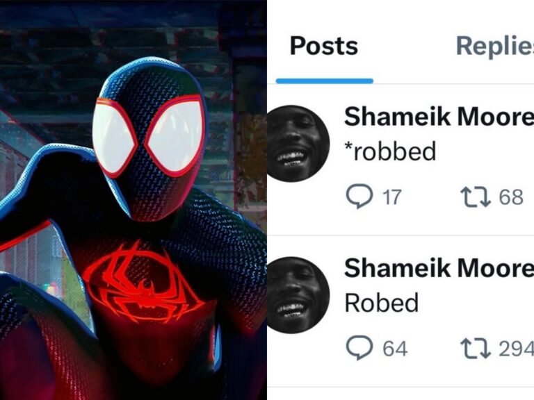 Shameik Moore Reacts Salty as ‘Spider-Man: Across The Spider-Verse’ Tastes Defeat