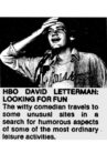 David Letterman: Looking For Fun Movie Streaming Online