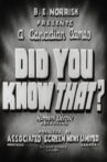Did You Know That? Movie Streaming Online