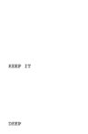 Keep It Deep Movie Streaming Online